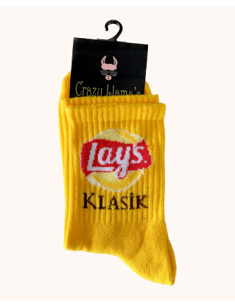 Шкарпетки Чіпси Lays (жовтий, One Size)